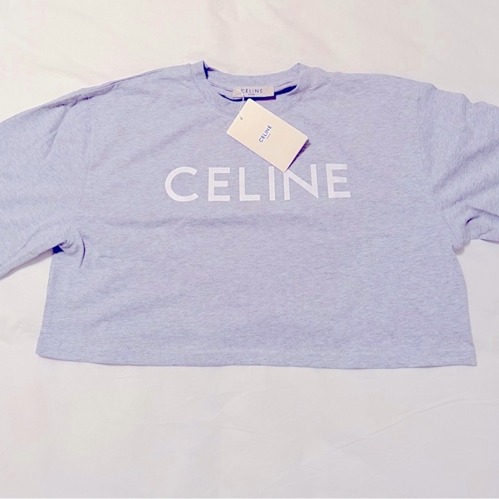 CELINE Paris Cropped TShirt L